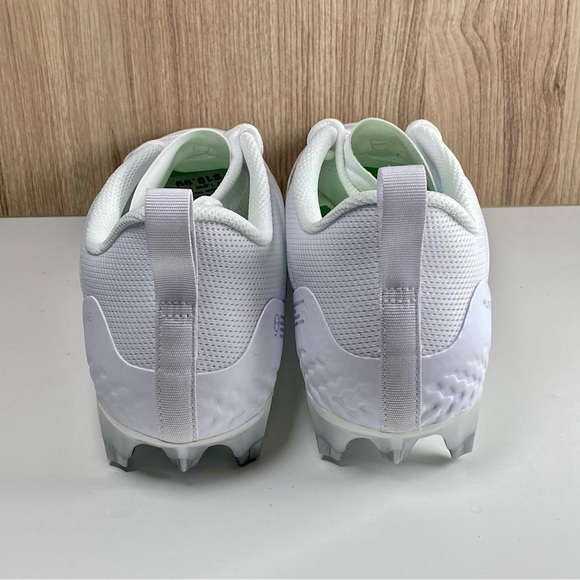 Nike Men Alpha Huarache 8 Pro CW4439-100 White Metallic Silver Size 11 - Picture 6 of 9